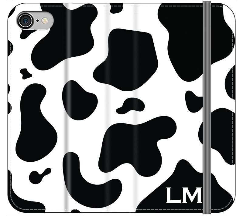 Personalised Cow Print Initials iPhone 8 Case