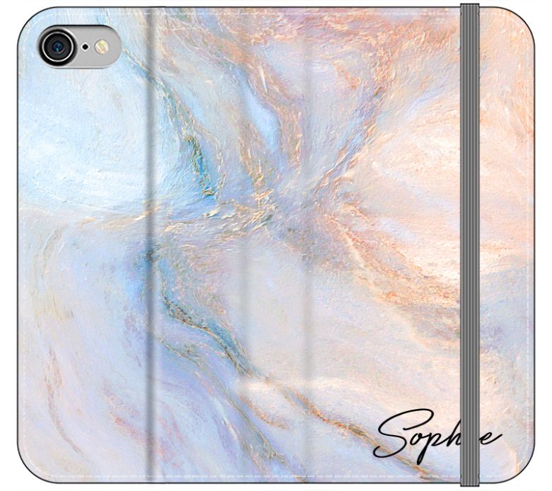 Personalised Moonshine Marble Name iPhone SE Case