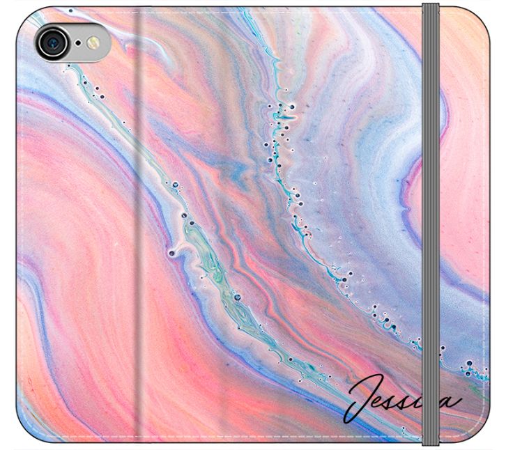 Personalised Acrylic Marble Name iPhone SE Case