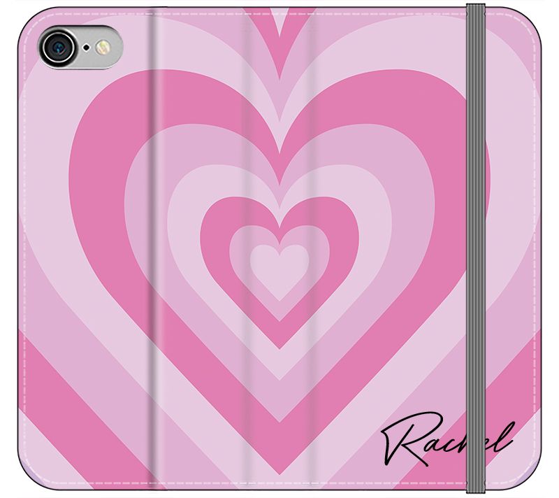 Personalised Pink Heart Latte iPhone 7 Case