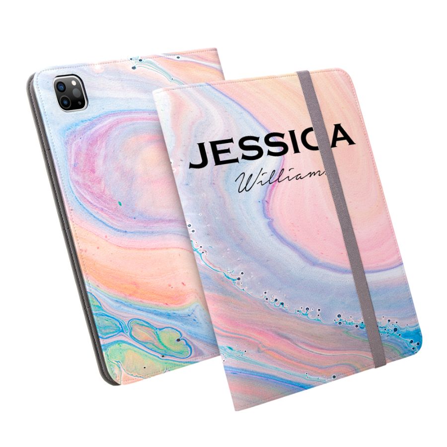 Personalised Acrylic Marble Name iPad Pro Case