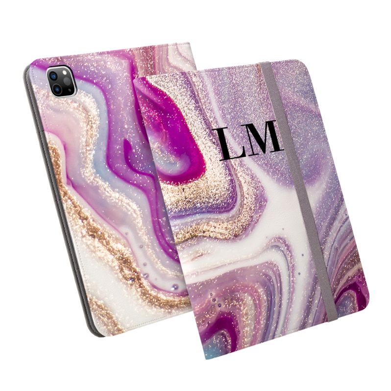 Personalised Marble Initials iPad Pro Case