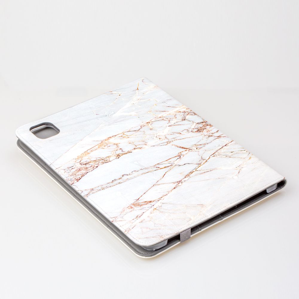 Personalised Cracked Marble Bronze Initial iPad Pro Case