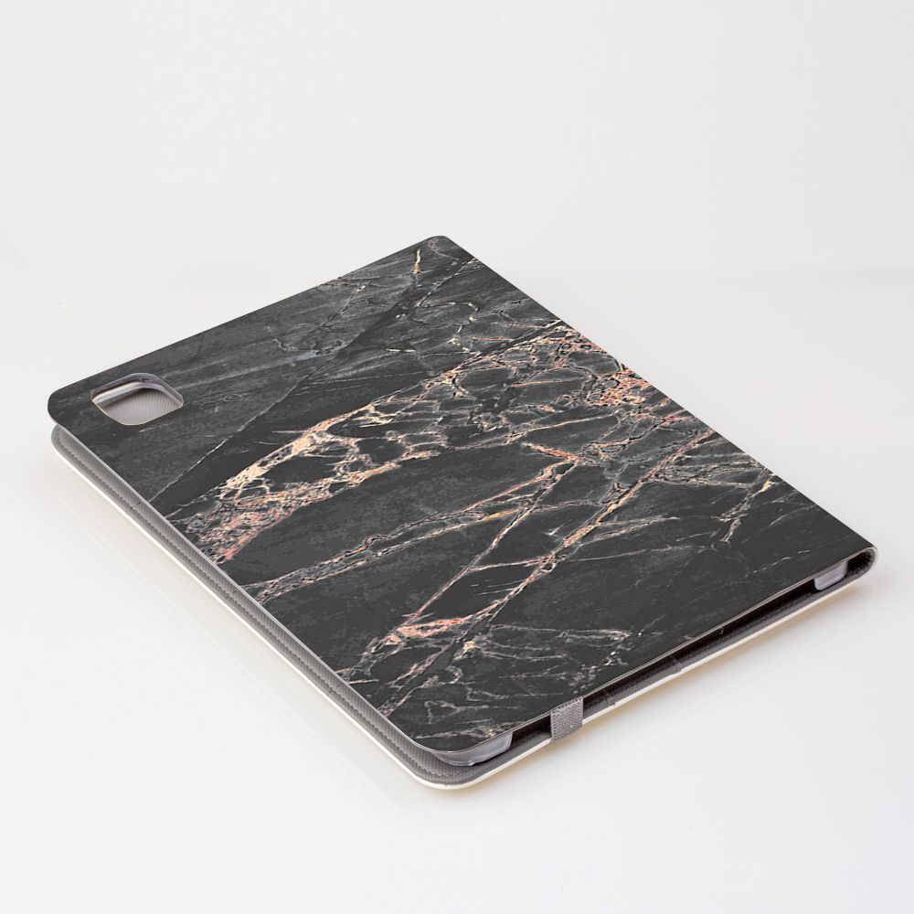 Personalised Slate Marble Bronze Initial iPad Pro Case