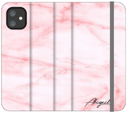 Personalised Cotton Candy Heart Marble iPhone 12 Mini Case