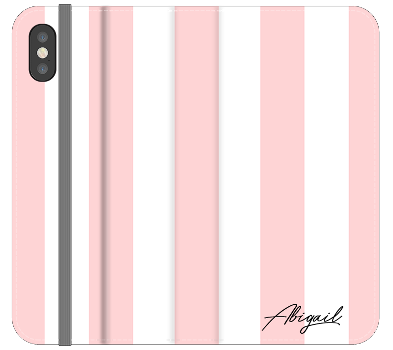 Personalised Bloom Stripe iPhone X Case