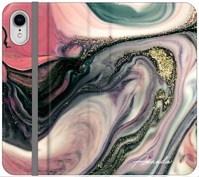 Personalised Swirl Marble Name iPhone XR Case