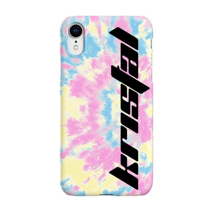Personalised Multicolor Tie Dye Name iPhone XR Case