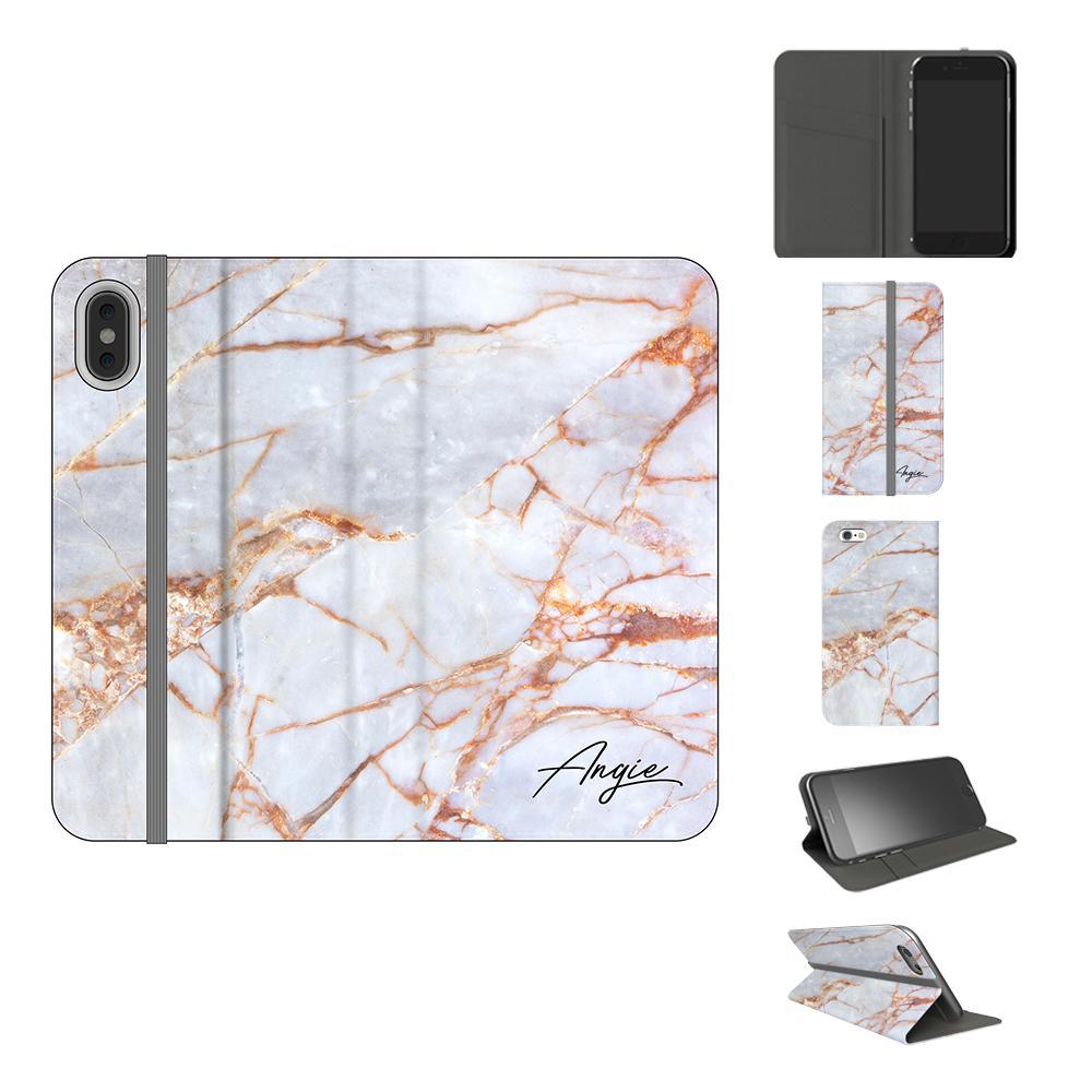 Personalised Fragment Marble Name iPhone XS Max Case