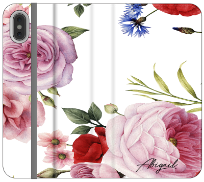 Personalised Floral Blossom Initials iPhone X Case