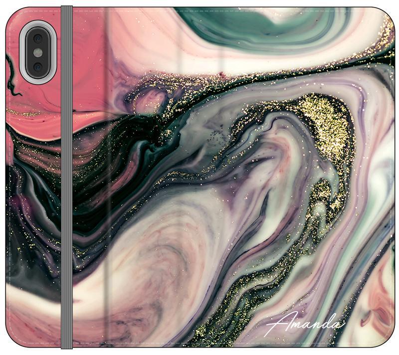 Personalised Swirl Marble Name iPhone XS Max Case