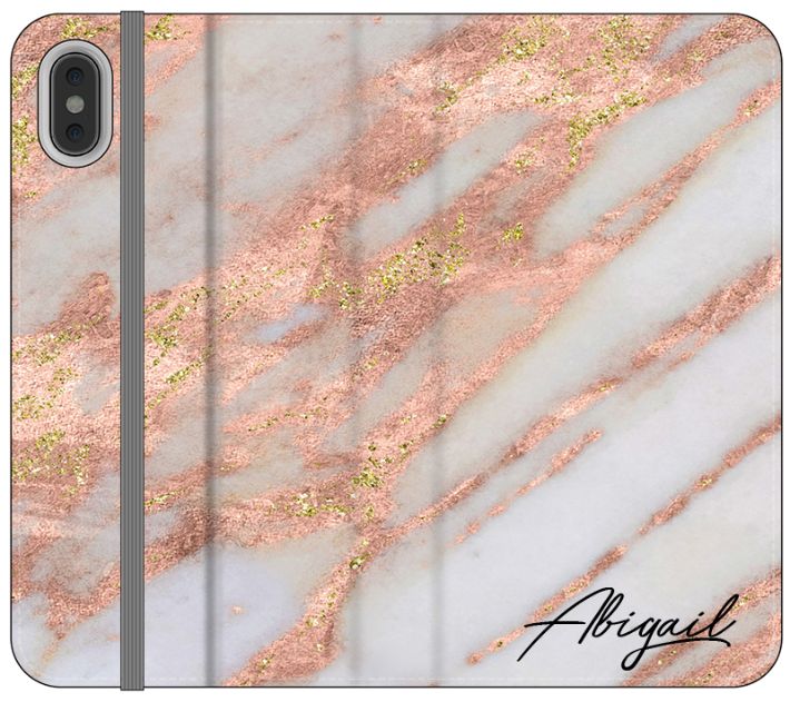 Personalised Aprilia Marble Name iPhone XS Case