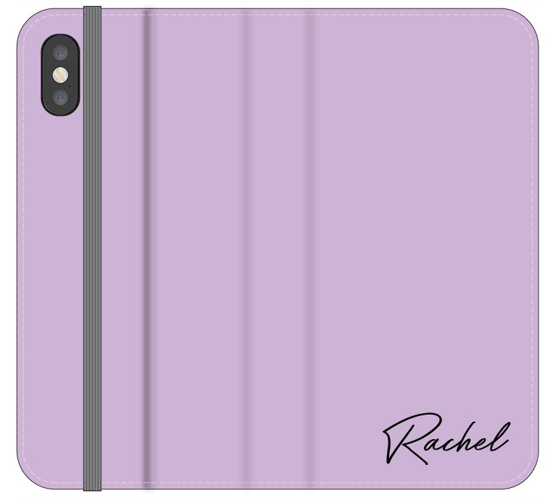 Personalised Purple Name iPhone X Case