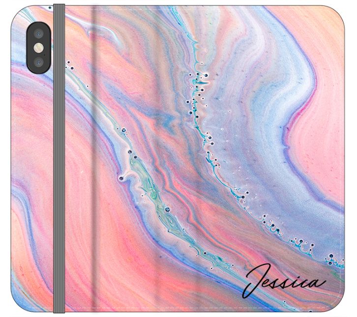 Personalised Acrylic Marble Name iPhone X Case
