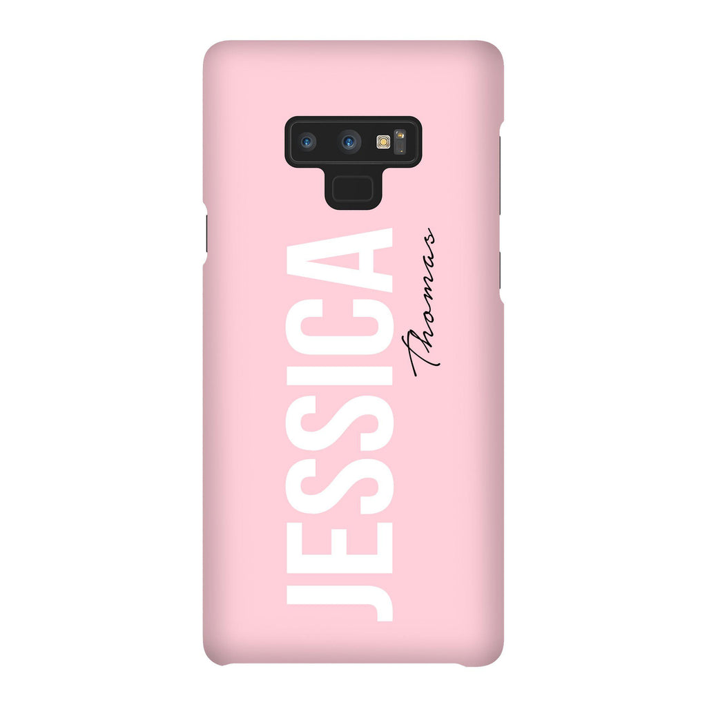 Personalised Bloom Side Name Samsung Galaxy Note 9 Case