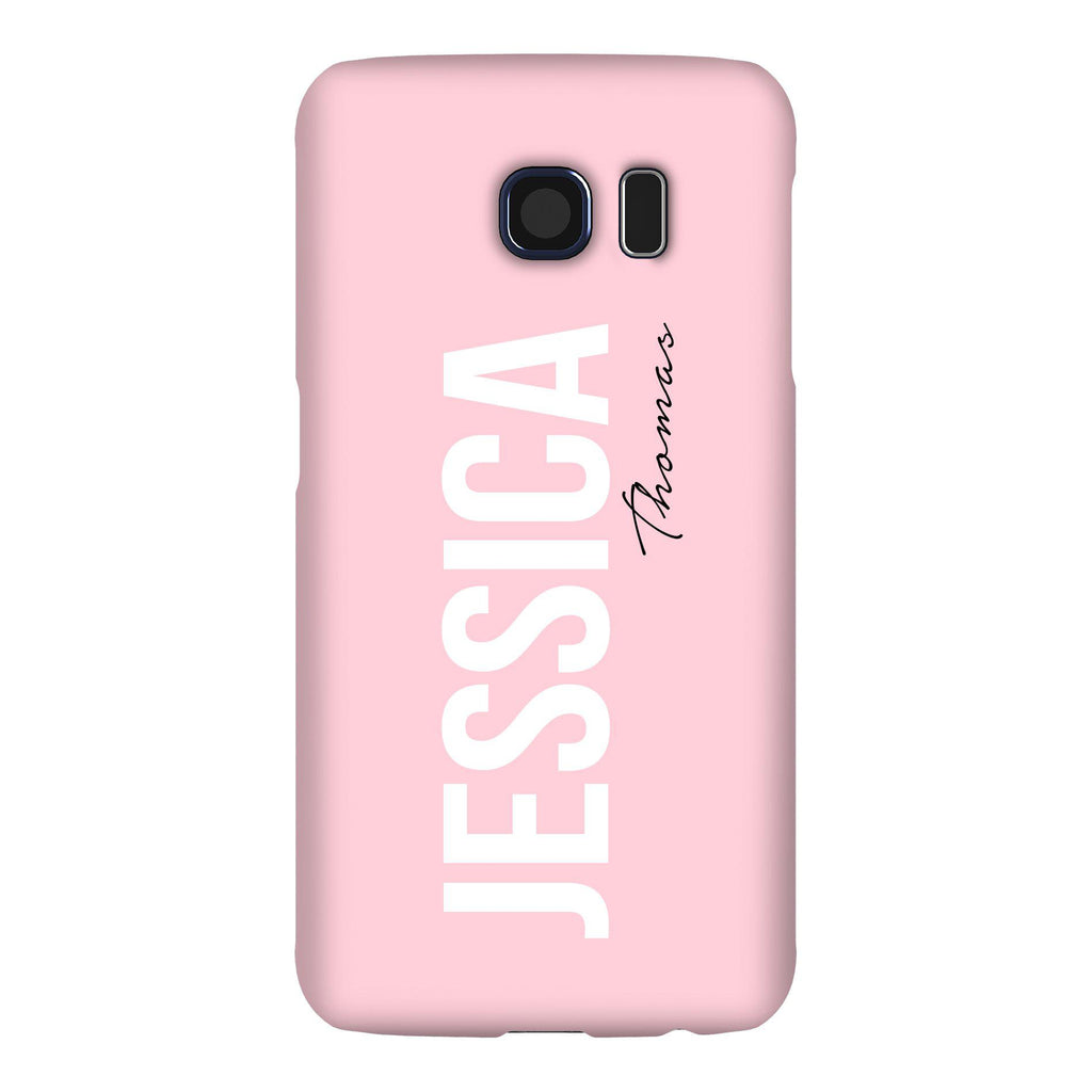 Personalised Bloom Side Name Samsung Galaxy S6 Edge Case