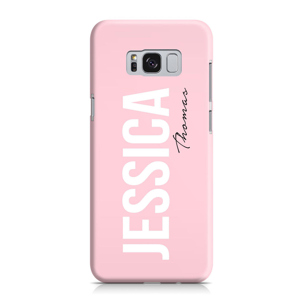 Personalised Bloom Side Name Samsung Galaxy S8 Plus Case