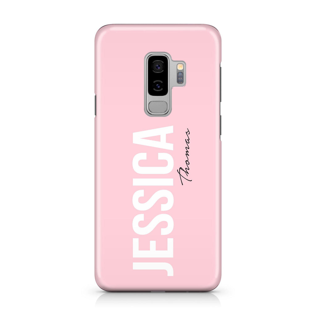 Personalised Bloom Side Name Samsung Galaxy S9 Plus Case