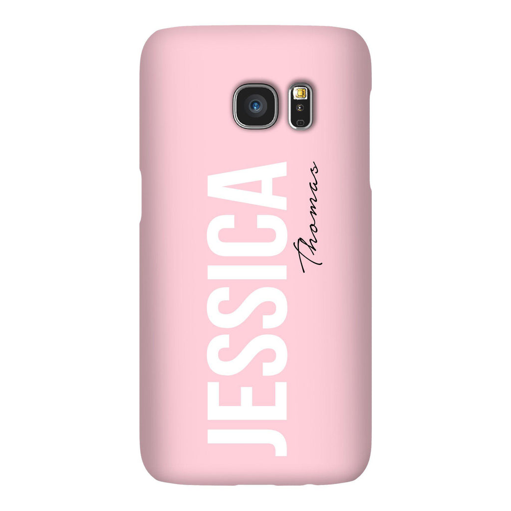 Personalised Bloom Side Name Samsung Galaxy S7 Case