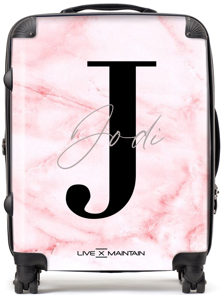Custom Cotton Candy Marble Jodi Suitcase