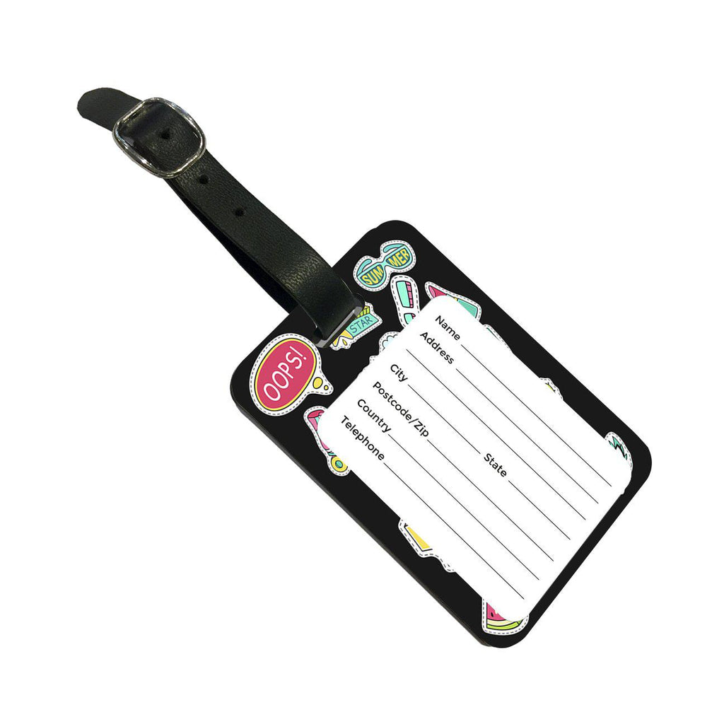 Personalised Sticker Name Luggage Tag