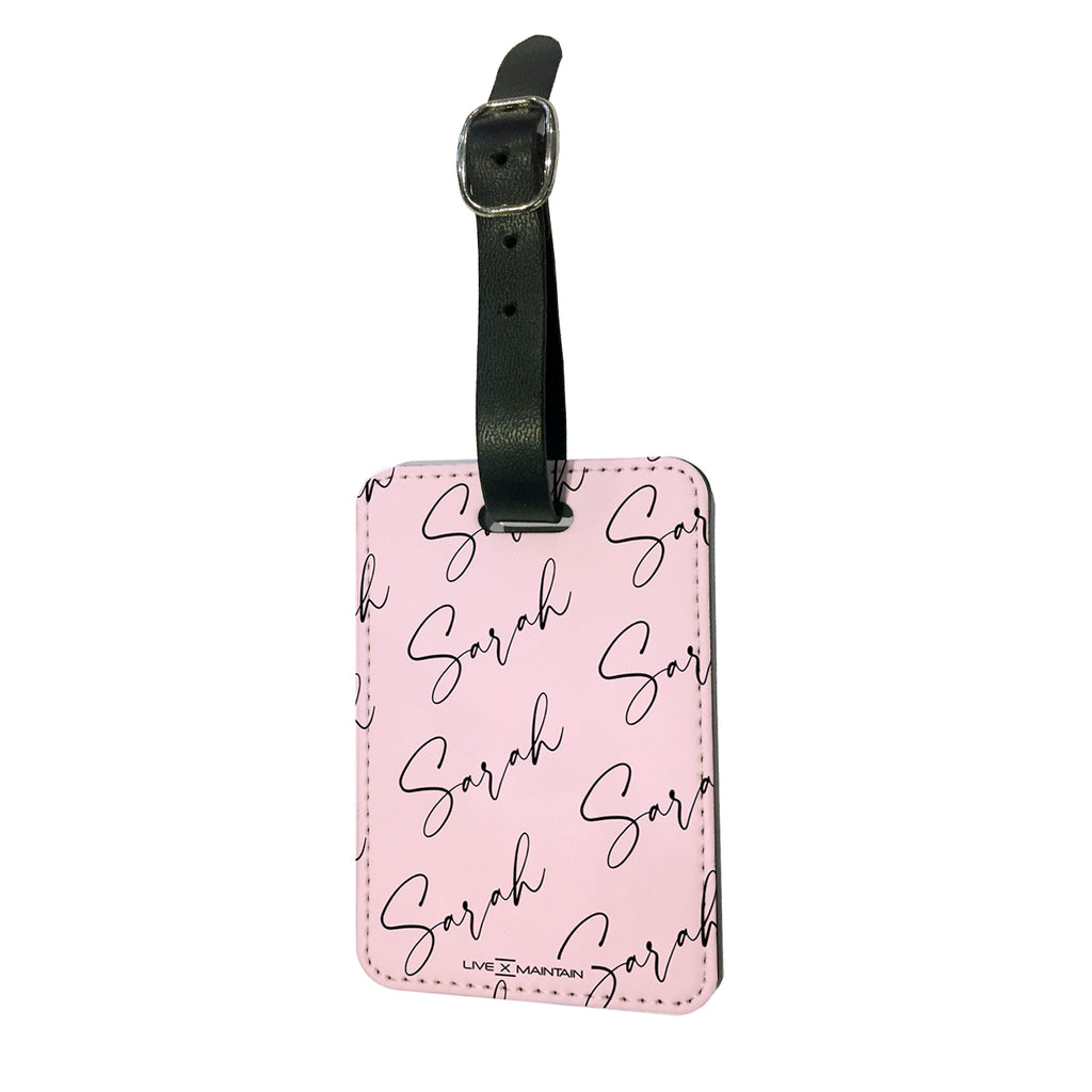 Personalised Script Name All Over Luggage Tag