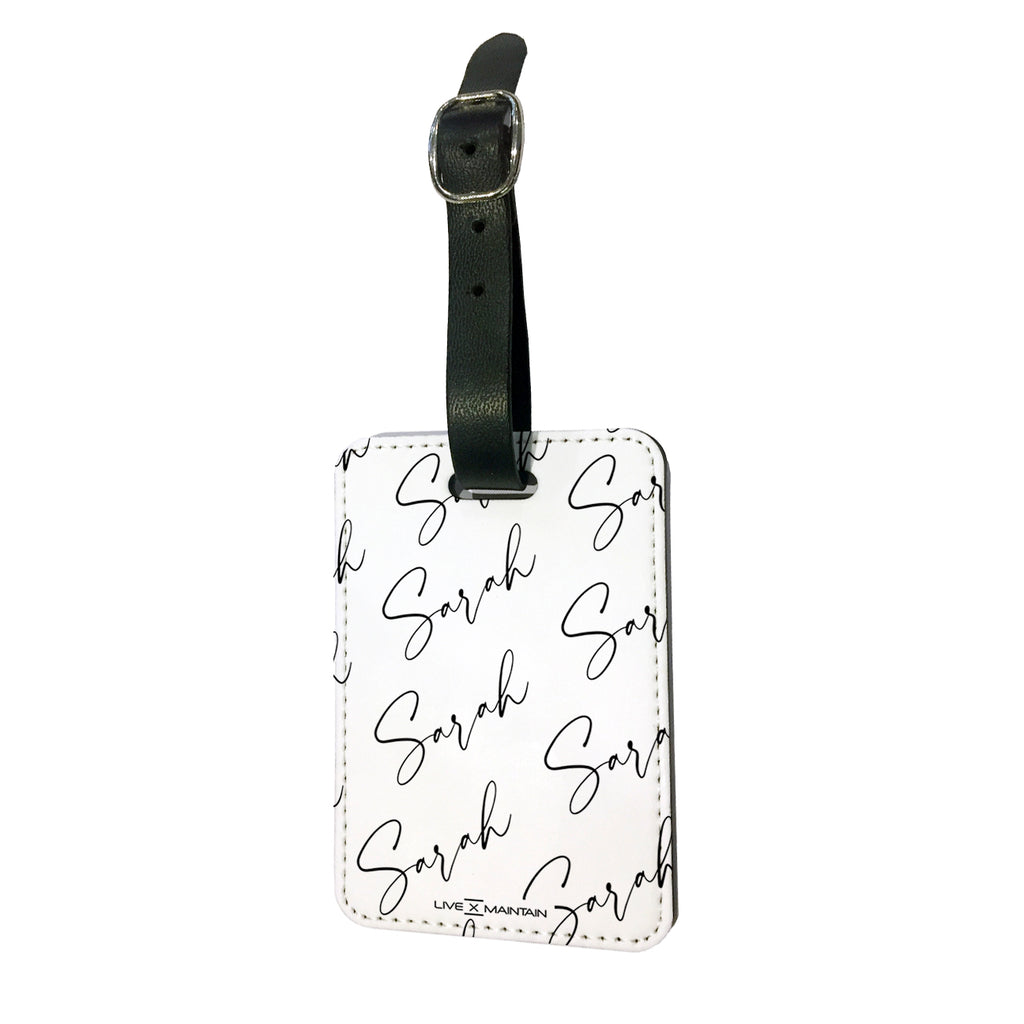 Personalised Script Name All Over Luggage Tag