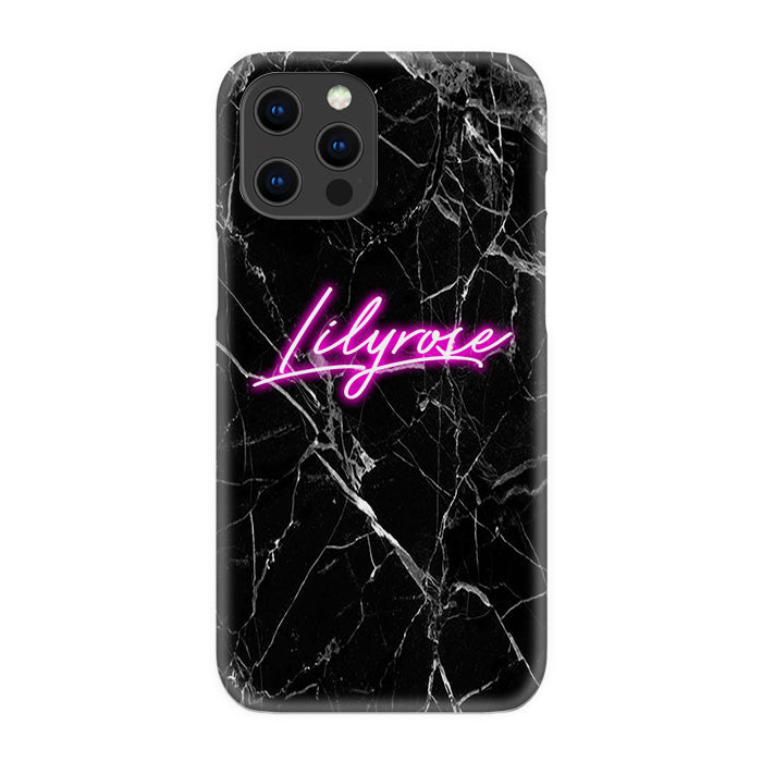 Personalised Neon Initial iPhone 13 Pro Max Case