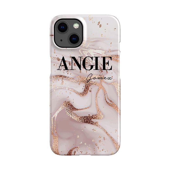 Personalised Liquid Marble Name iPhone 13 Case