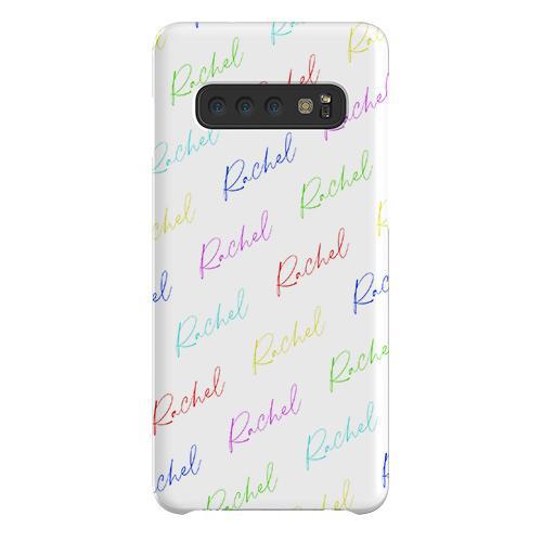 Personalised Multicolor Script Name Samsung Galaxy S10 Case