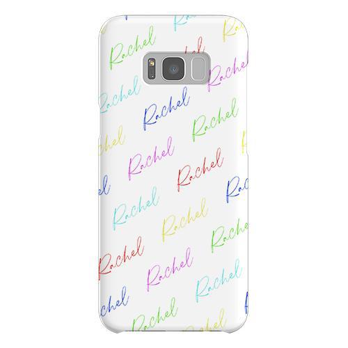 Personalised Multicolor Script Name Samsung Galaxy S8 Plus Case
