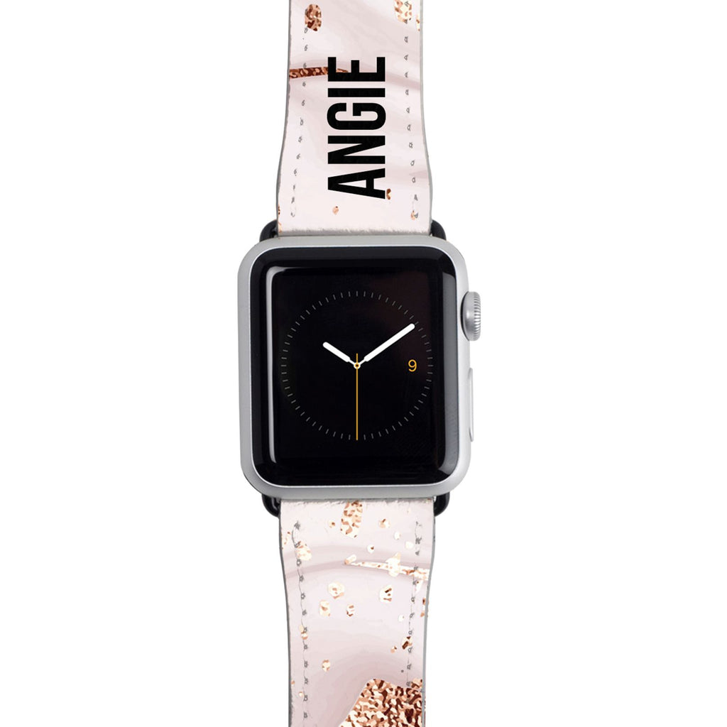 Personalised Liquid Marble Apple Watch Strap