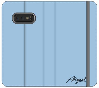 Personalised Baby Blue Name Initial Samsung Galaxy S10e Case