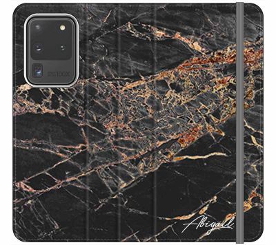Personalised Slate Marble Bronze Initial Samsung Galaxy S20 Ultra Case
