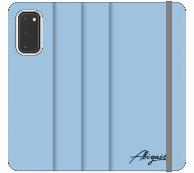Personalised Baby Blue Name Initial Samsung Galaxy S20 Case