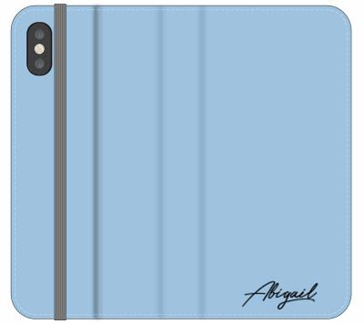 Personalised Baby Blue Name Initial iPhone XS Case