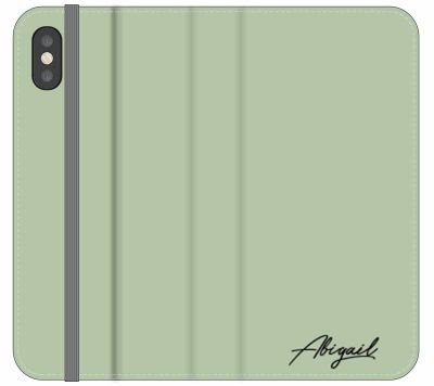 Personalised Sage Name Initial iPhone XS Case