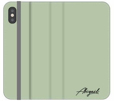 Personalised Sage Name Initial iPhone X Case