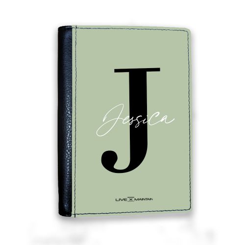 Personalised Sage Name Passport Cover