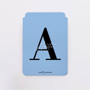 Personalised Baby Blue Name Saffiano Leather Tablet/Laptop Sleeve