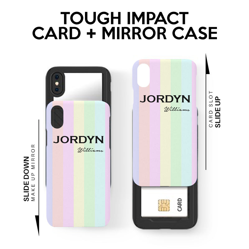 Personalised Pastel Stripes iPhone 11 Case