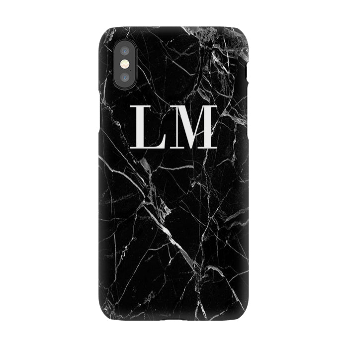 Personalised Marble Initials iPhone X