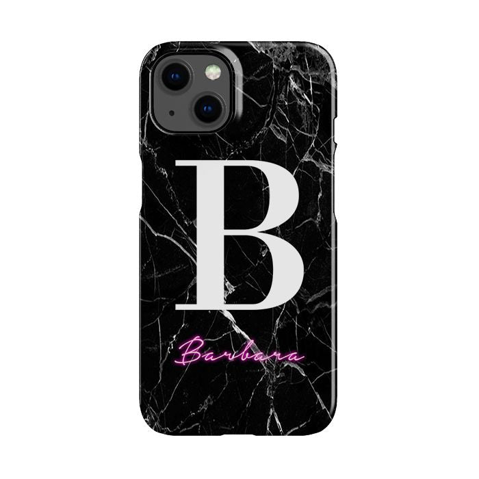 Personalised Neon Initial Name iPhone 14 Case