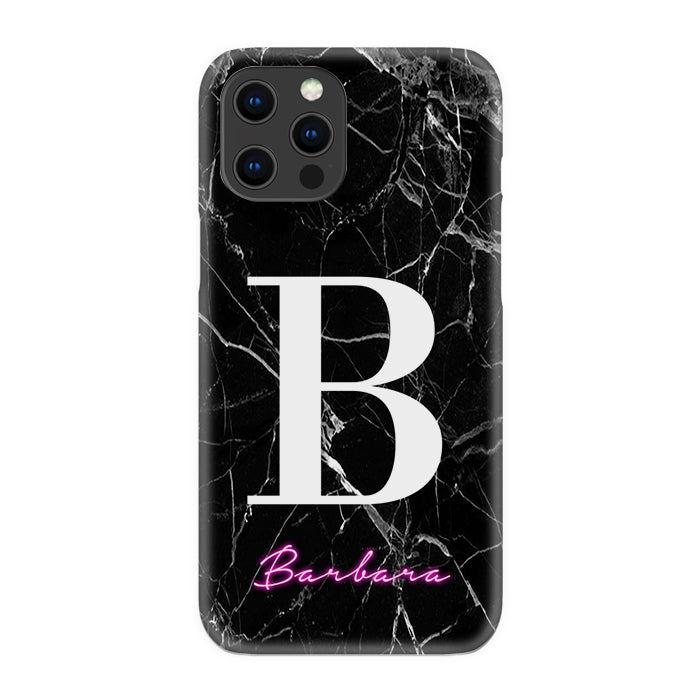 Personalised Neon Initial Name iPhone 13 Pro Case