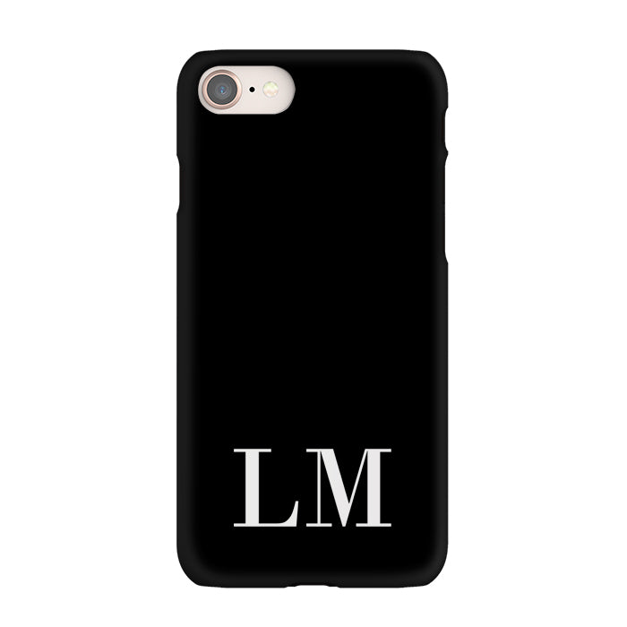 Personalised Black x White Initials iPhone SE Case