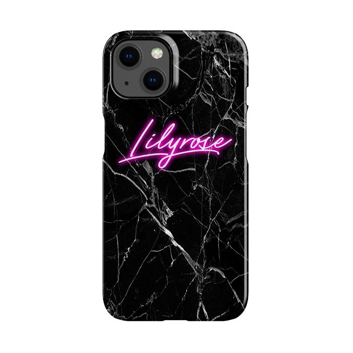 Personalised Neon Initial iPhone 15 Case