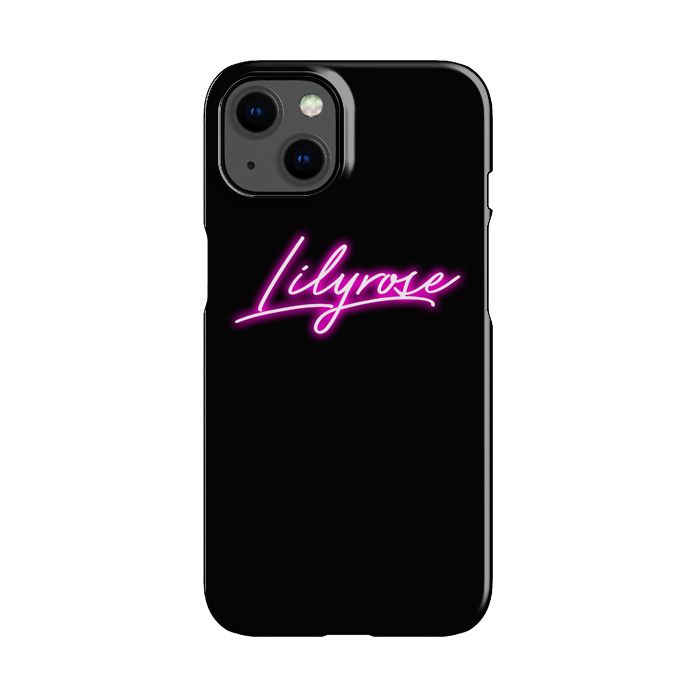 Personalised Neon Initial iPhone 14 Case