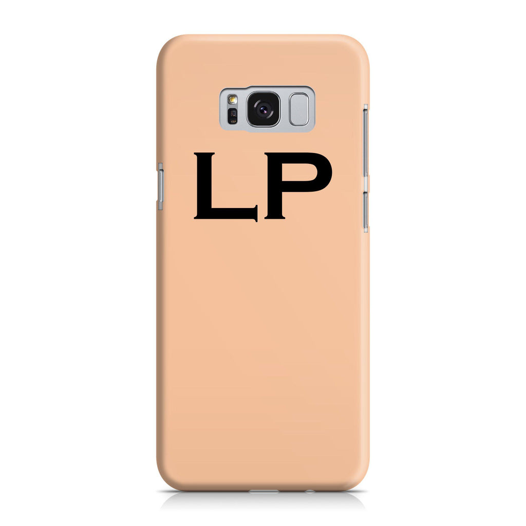 Personalised Nude x Black Top Initials Samsung Galaxy S8 Case