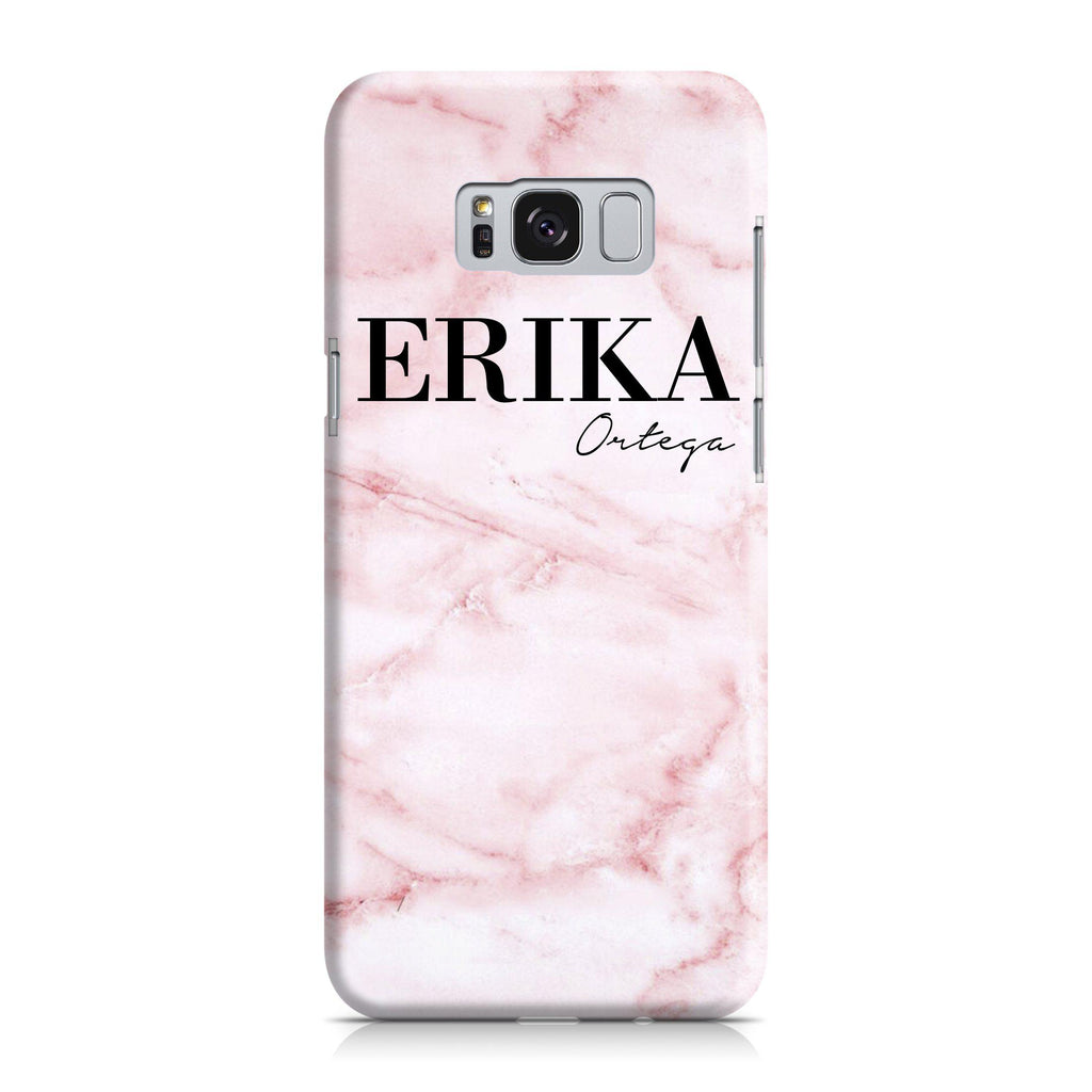 Personalised Cotton Candy Marble Name Samsung Galaxy S8 Case