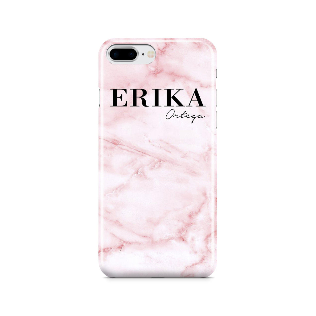 Personalised Cotton Candy Marble Name iPhone 7 Plus Case